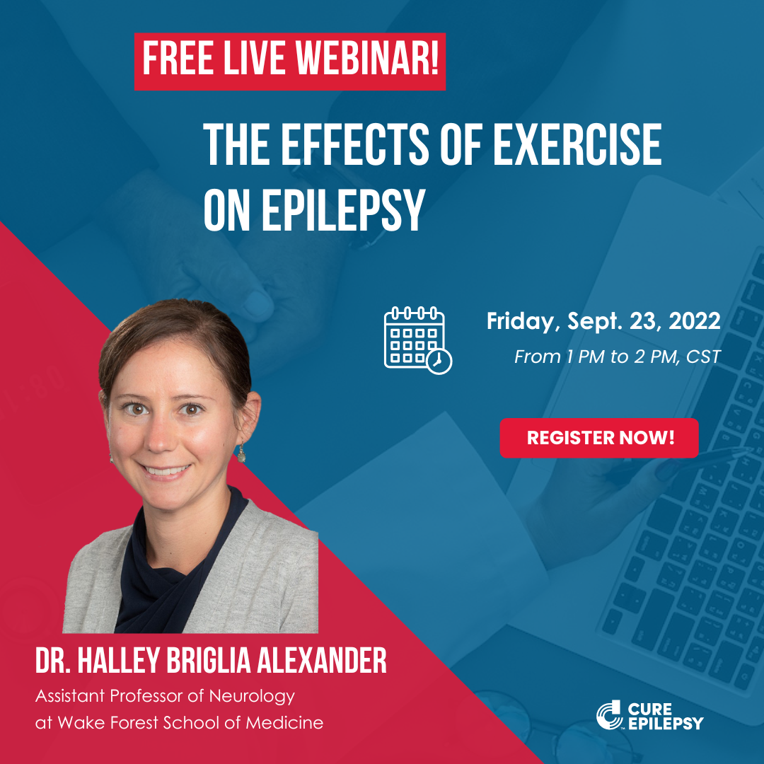 Webinar Graphic Effects of Exercise on Epilepsy