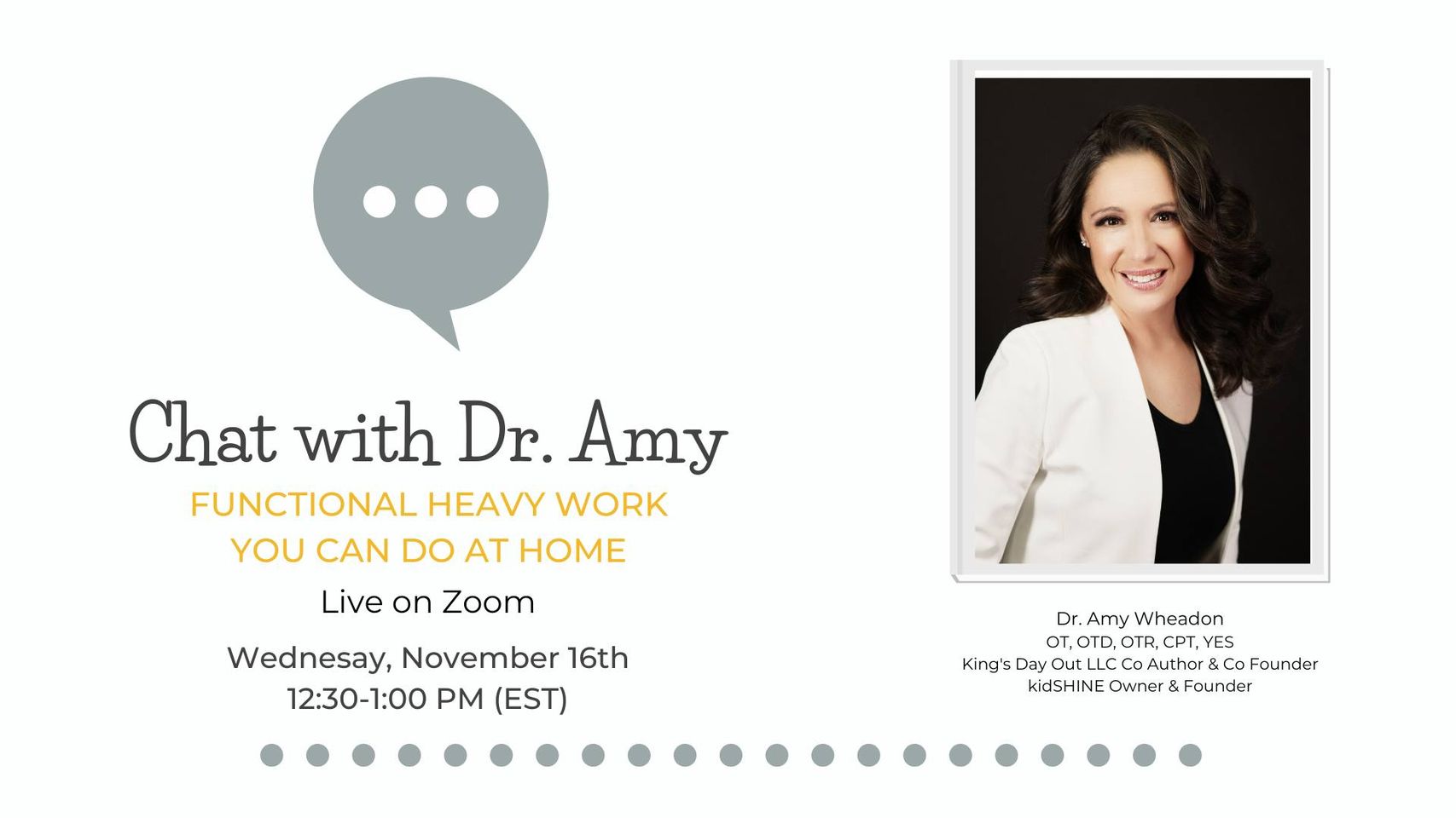 Chat with Dr. Amy
