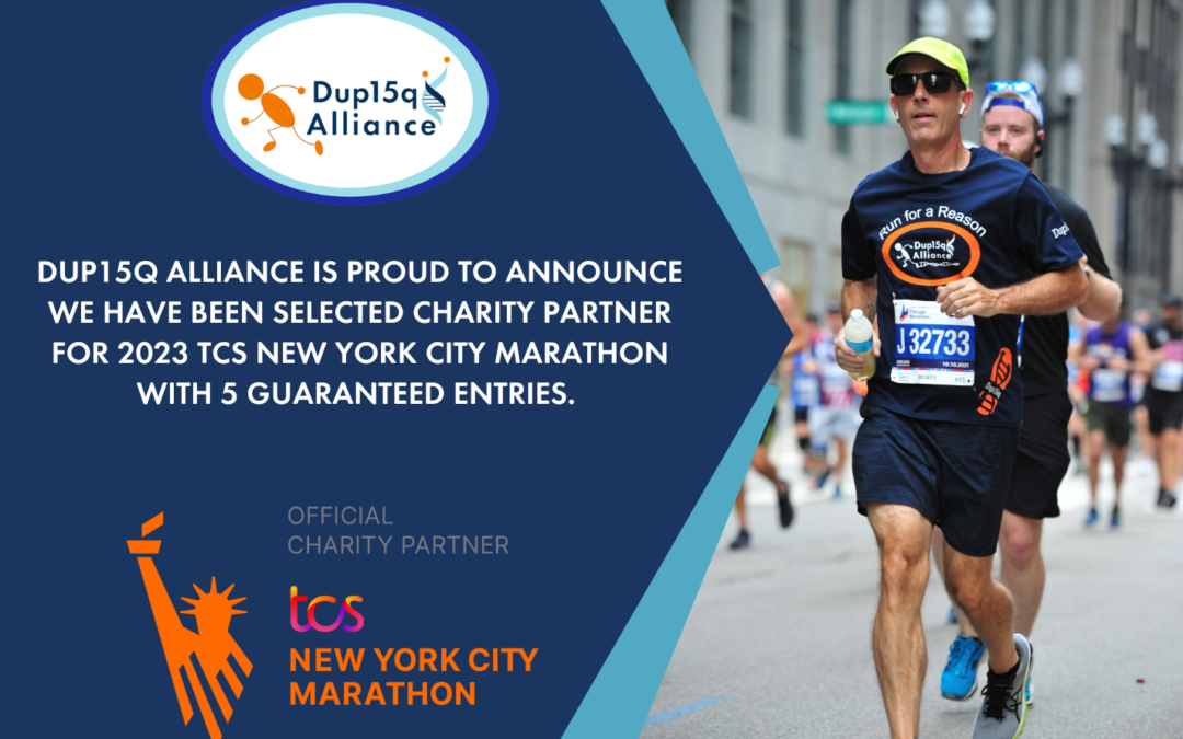 Dup15q Alliance Named an Official Charity Partner of the  2023 TCS New York City Marathon