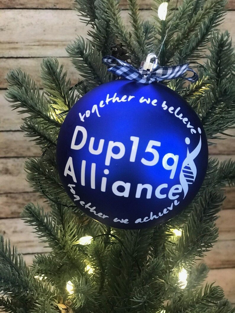 Blue Dup15q Ornaments